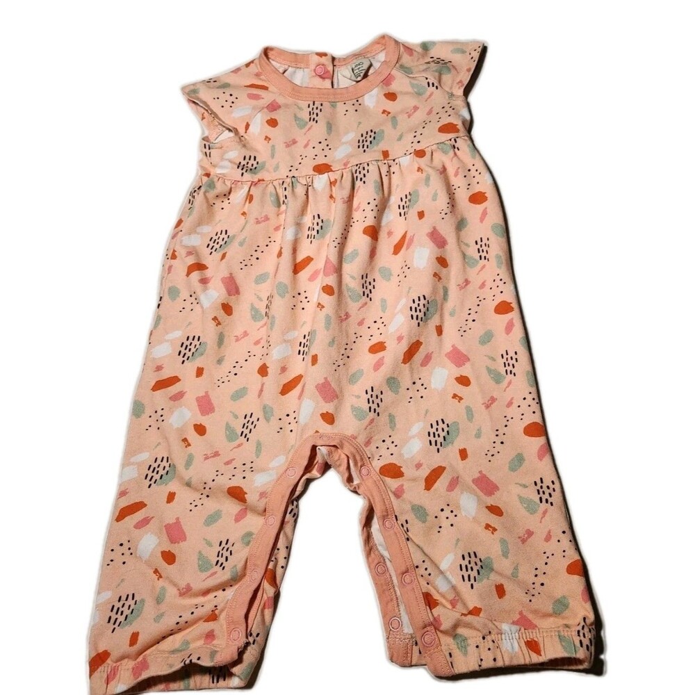Viverano Organics Florance Bloom Full Length Romper 3 - 6 month Baby Girl Floral